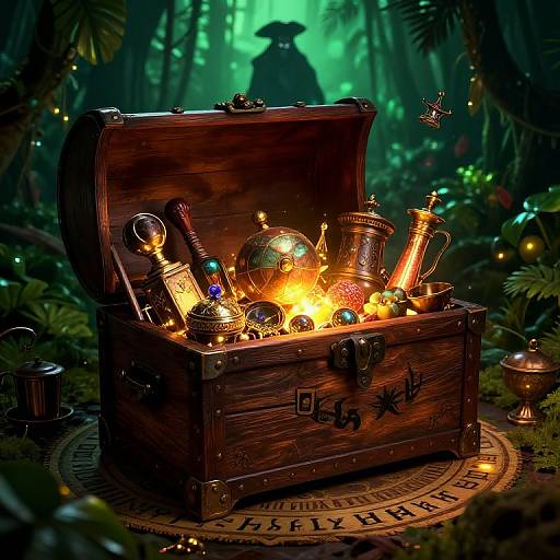 Enchanted Pirate Treasure Chest