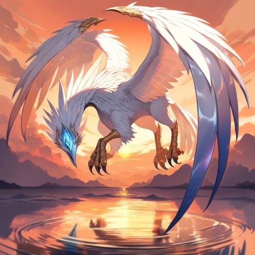 Majestic Gryphon in Twilight Reflections Majestic Gryphon in Twilight Reflections