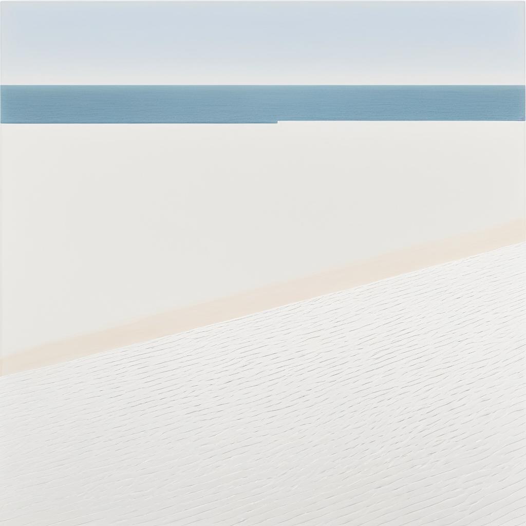 Minimalist Beach Farewell Letter Artwork