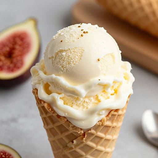 Delicious Fig Ice Cream Dessert