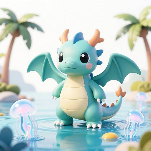 Cute Alien Dragon by Sapphire Lagoon