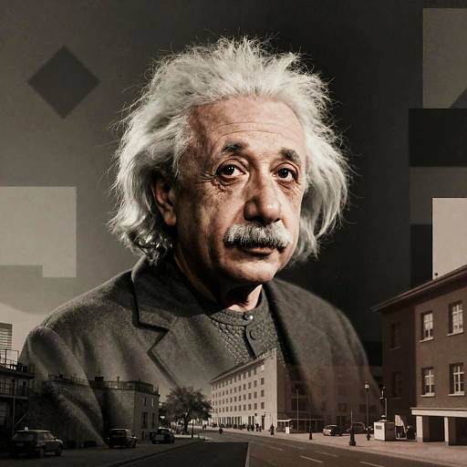 Einstein in 1927 Metropolis Collage