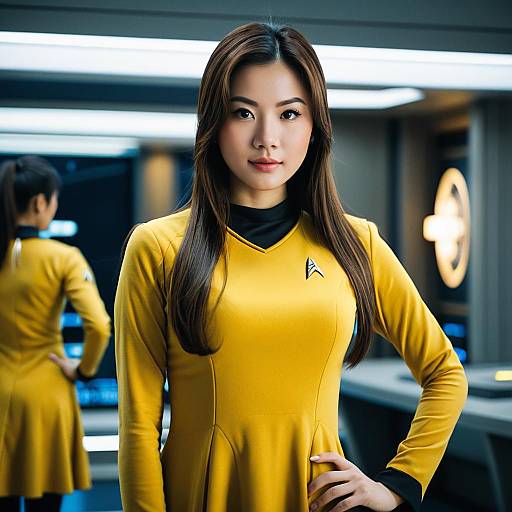 Realistic Star Trek Inspired Yellow Dress