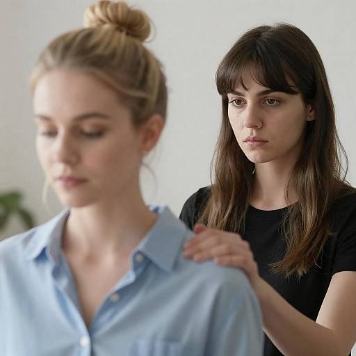 Intimate Portrait of Two Women Together