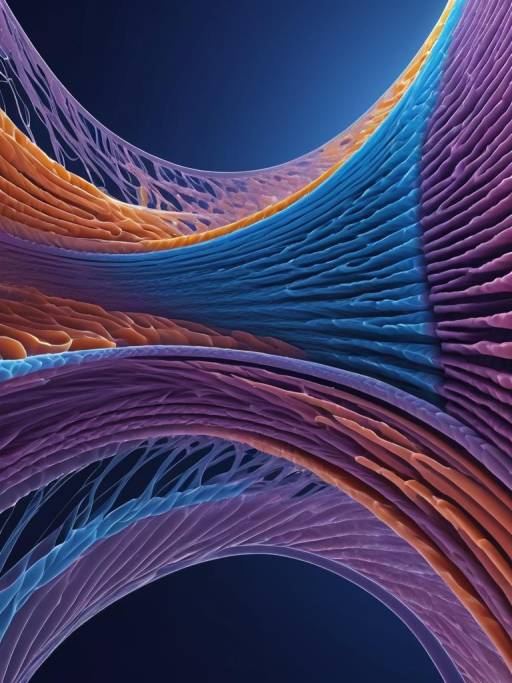 Photorealistic Illustration of Muscle Fibres