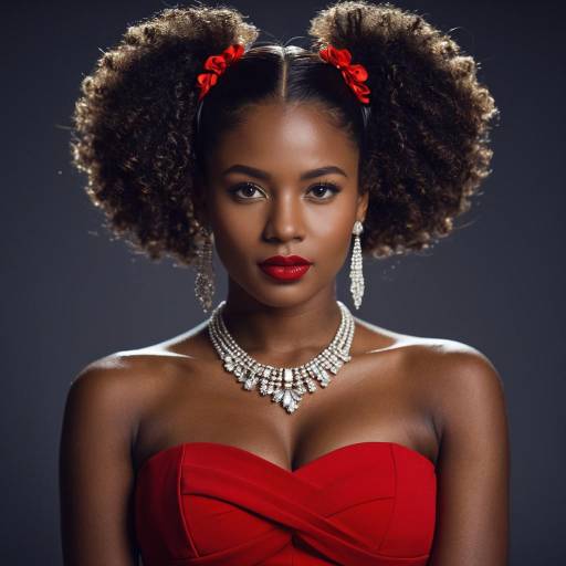 Stunning Afro Puff Ponytail Wig Portrait