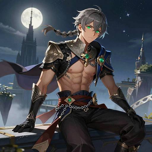 Aether: Moonlit Sentinel on Floating Spire