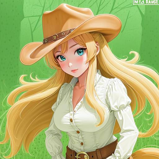 Illustration of Applejack, my little pony in the style of Murata range
