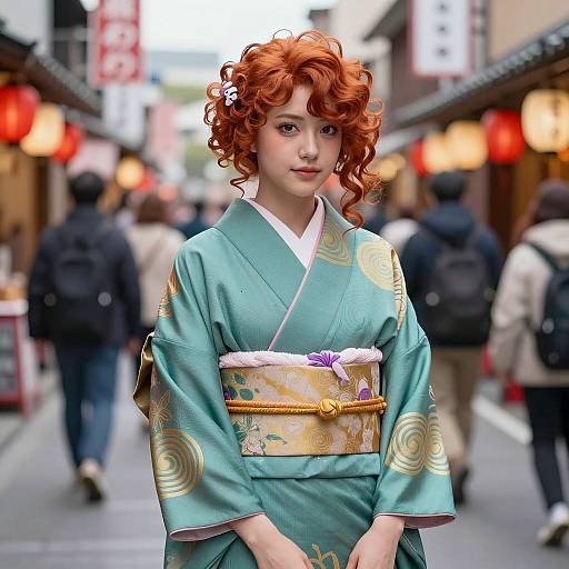 Photorealistic Anime Hero in Kimono