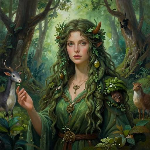 Wise Forest Guardian Portrait