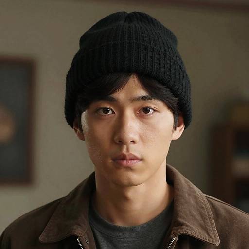 Photorealistic Mole in Beanie Portrait