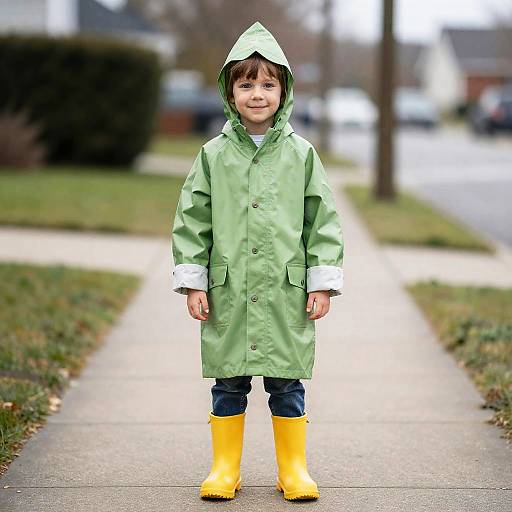 Child in Jelly Jar Raincoat Costume