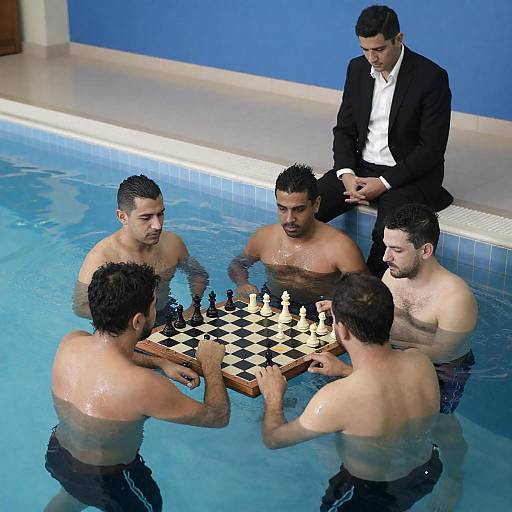 Chess and Chill by the Indoor Pool