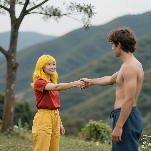 Romantic Encounter in Mountain Paradise