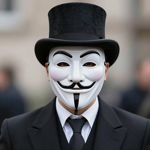 Mysterious Figure in Formal Attire