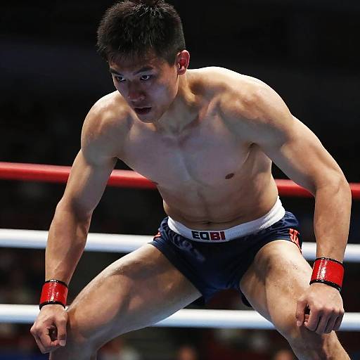 Realistic Athletic Male Action Shot