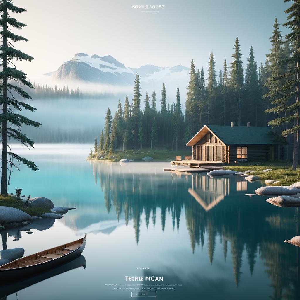 Cinematic Cabin Landing Page Design