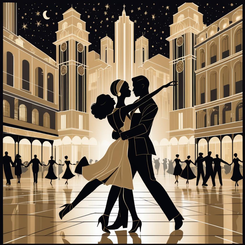 Art Deco Night Dance in City Square