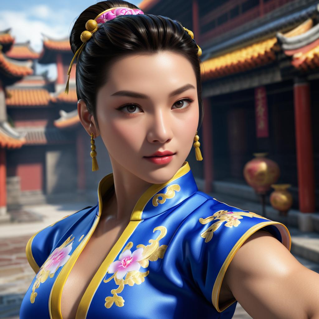 Photorealistic Chun-Li in Realistic Detail