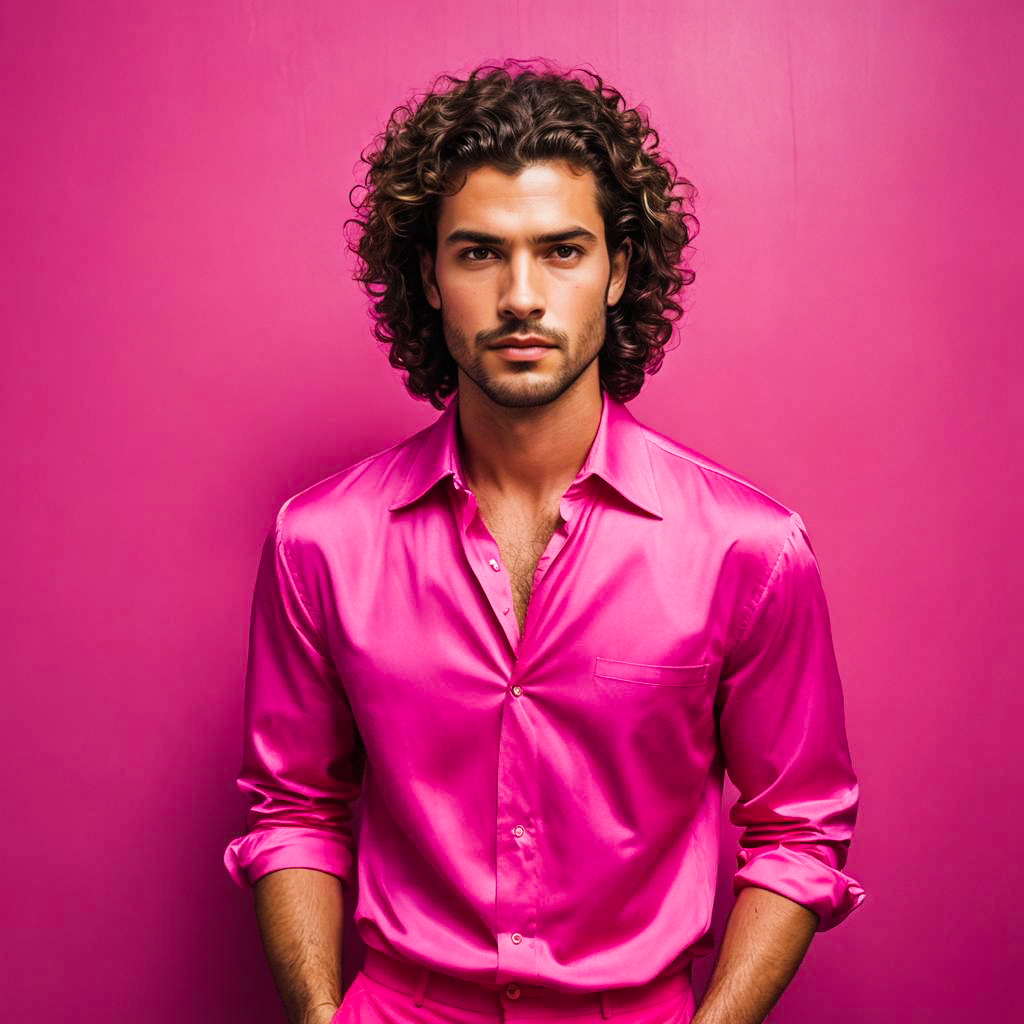 Vibrant Fashion Portrait of a Young Man