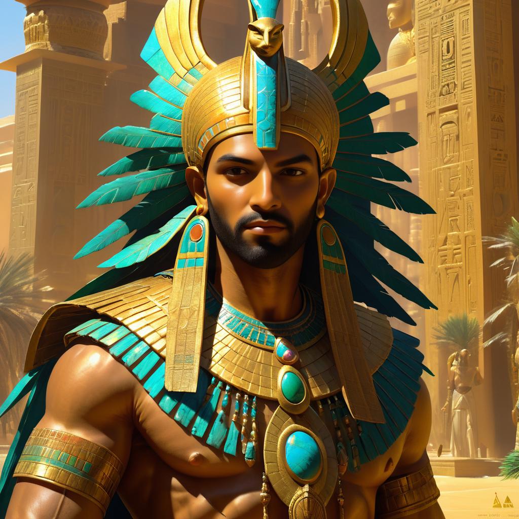 Mystical Ancient Egyptian DnD Deity Art