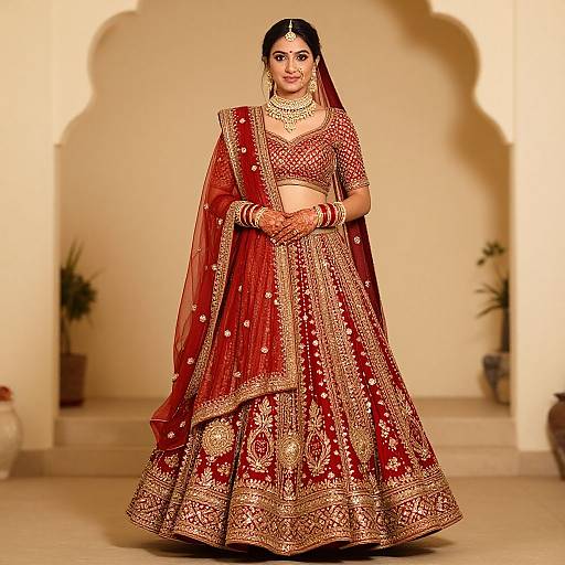 Traditional Gujarati Bridal Attire