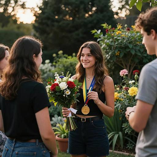 Garden Award Ceremony with Bouquet