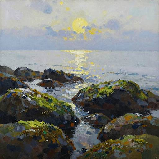 Abstract Expressionism Secluded Cove