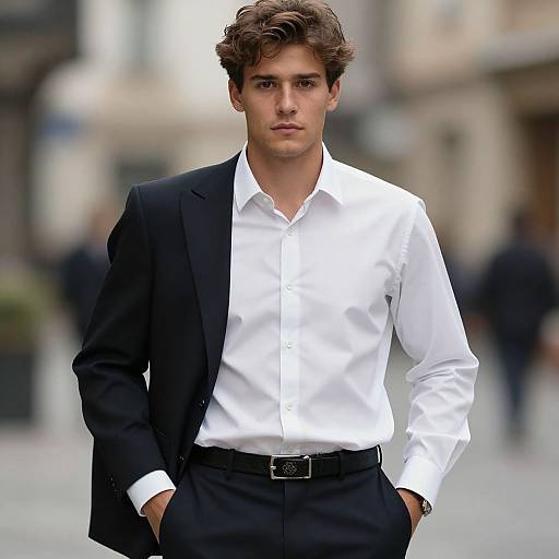 Realistic Formal Man in Suit