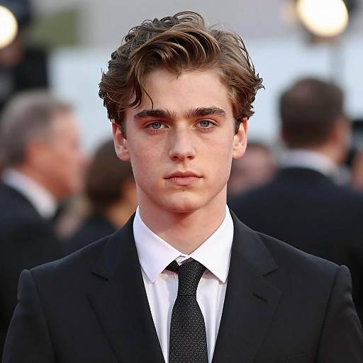 Portrait of a Young Businessman in Bokeh