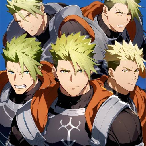 Illustration of Achilles (fate), fate (series) in the style of Hairu