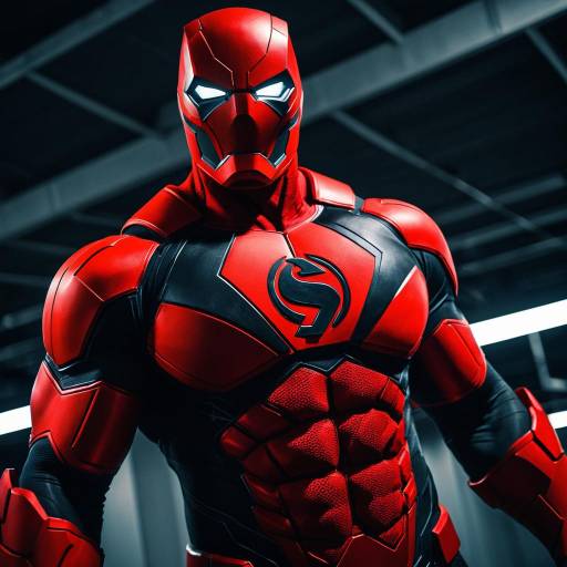 Muscular Red Lantern Cosplay Creation
