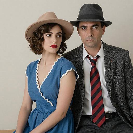 Candid Portrait of a Stylish Couple