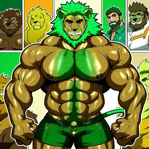 Illustration of Arsalan (housamo), tokyo afterschool summoners in the style of Machismo fuji