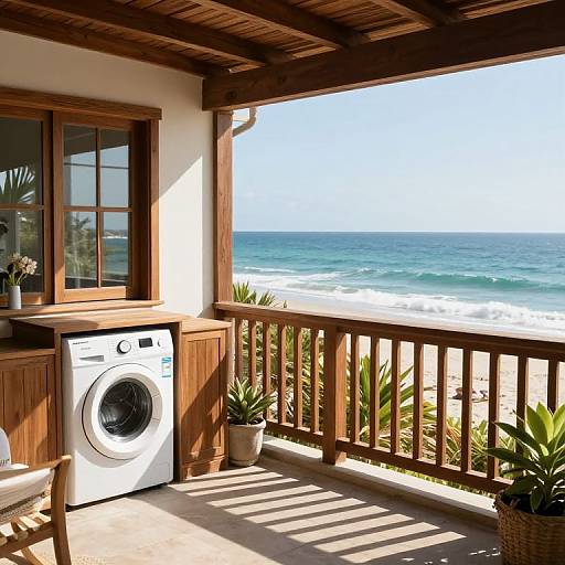 Sun-Drenched Oceanfront Terrace Serenity