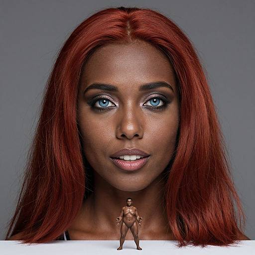 Ultra Realistic Muscular Egyptian-Japanese Woman