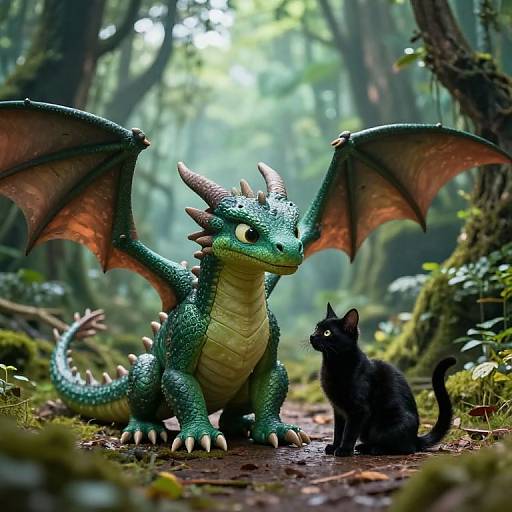 Wide-Angle Magical Interior with Friends