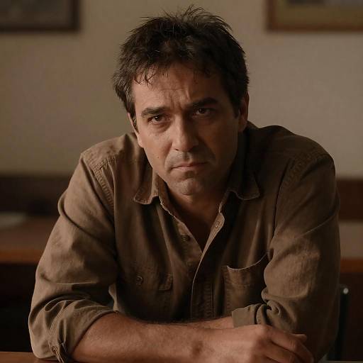 Serious Middle-Aged Man Portrait