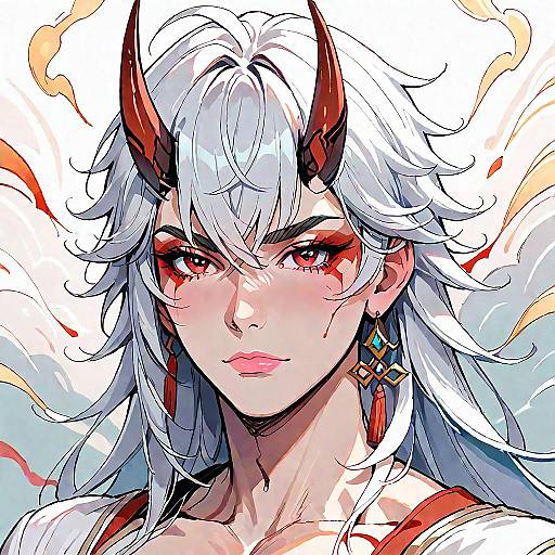 Arataki Itto Realistic Anime Portrait