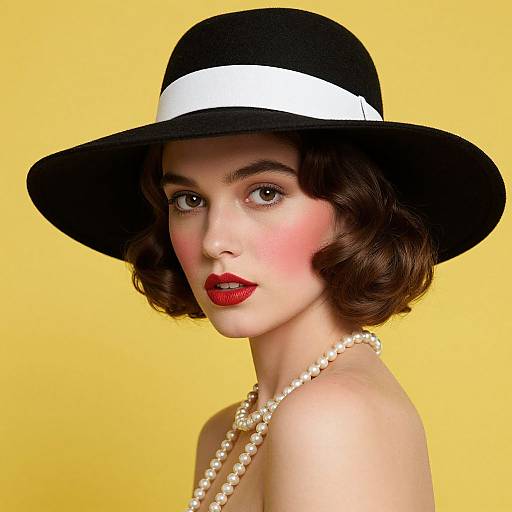 Vintage 1970s Elegant Woman Portrait