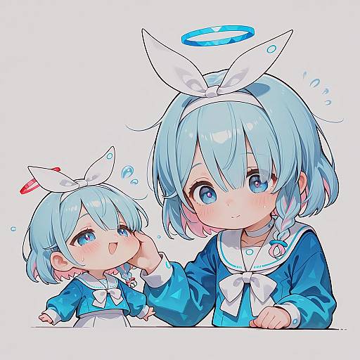 Chibi Girl in School Uniform