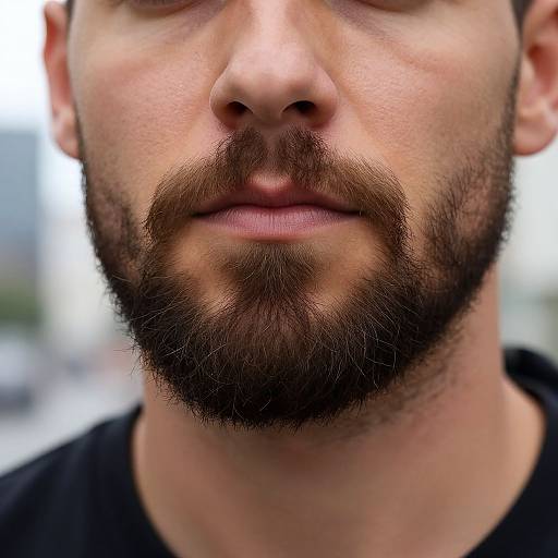 Close-Up French Goatee on Man