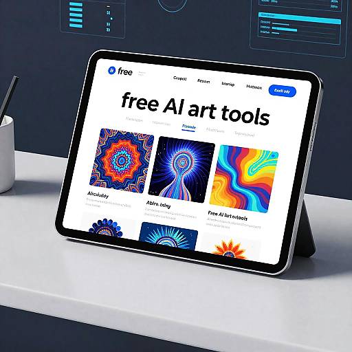 Futuristic AI Art Tools Showcase