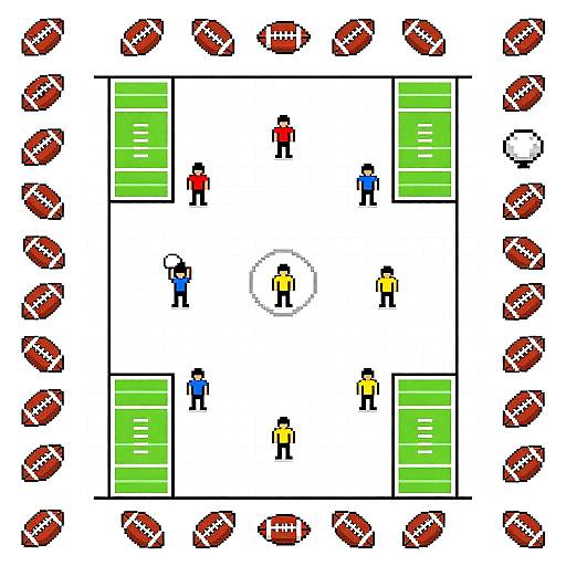 Pixel Art Football Playbook Design
