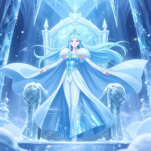 Dramatic Ice Princess Blizzard Scene