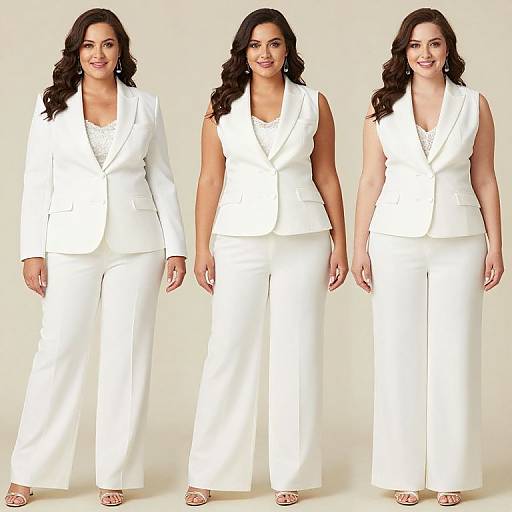 Affordable Plus Size Wedding Pant Suits