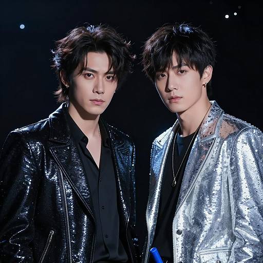 Intense Duo in a Starry Cosmos