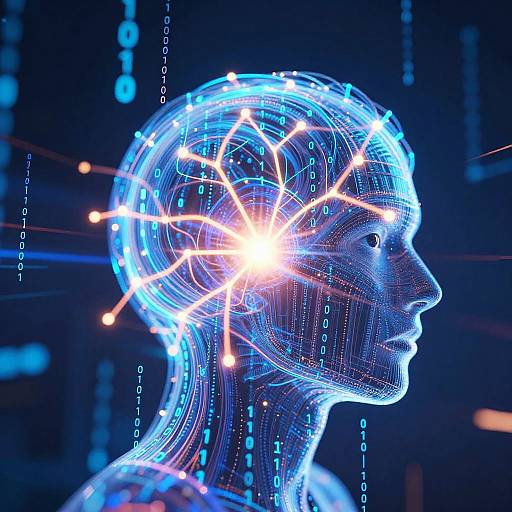 Abstract AI Creation Visualization