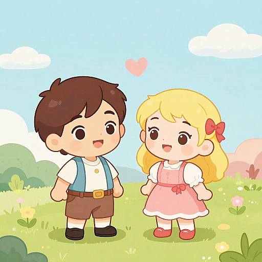 Cute Romeo and Juliet Fairy Tale