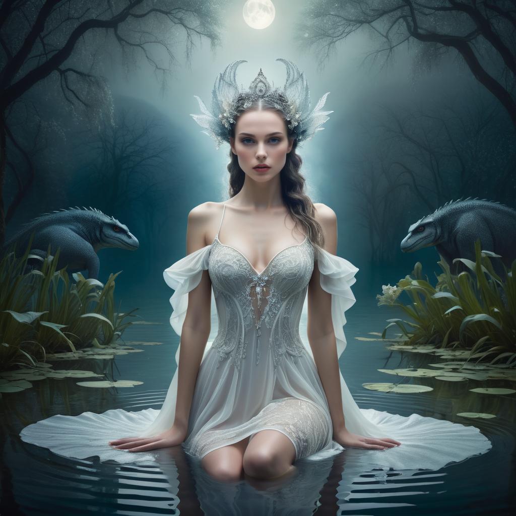 Serene Fantasy: A Water Magic Masterpiece